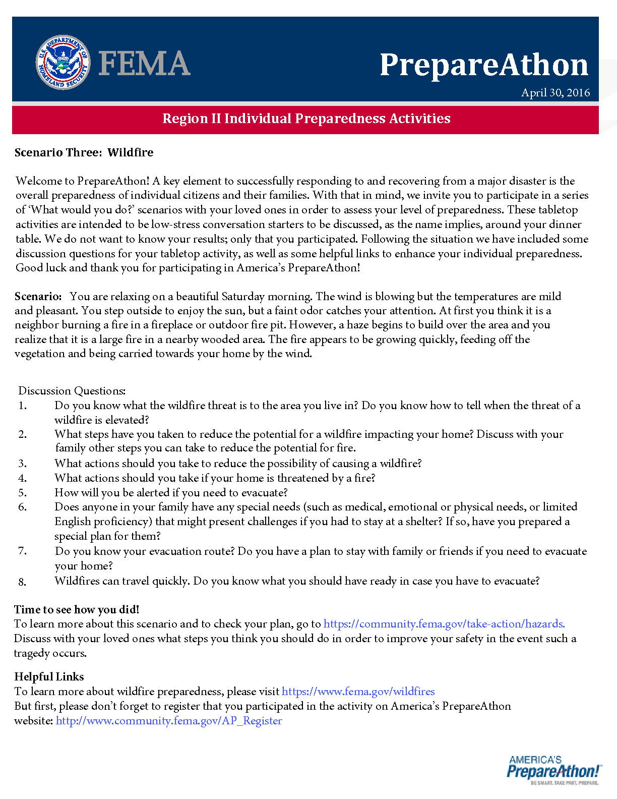 FEMA Emergency Preparedness Tips NJ 211